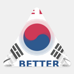 Das freundliche koreanische Design "Have a Nice Da Dreieckiger Aufkleber