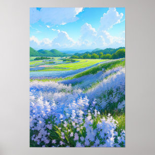 Das Friedliche blaue Tal Poster