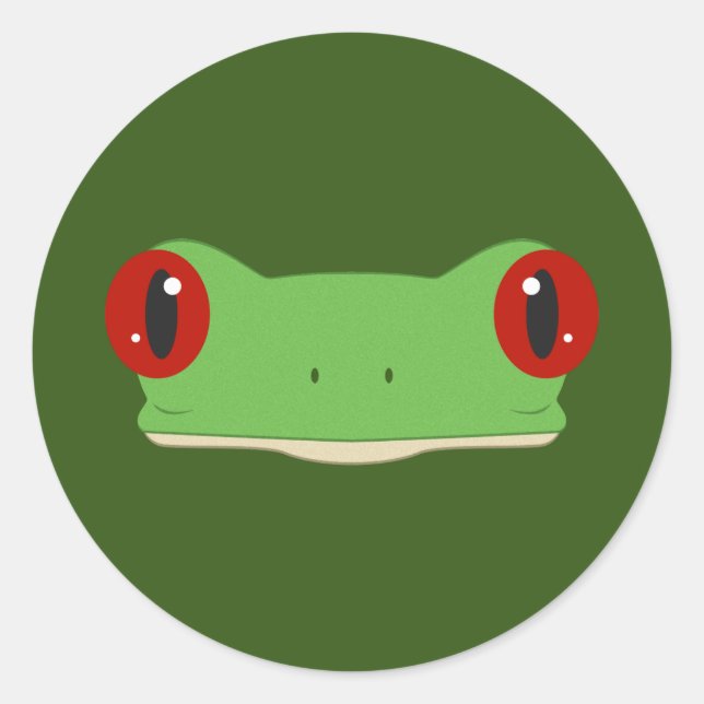 Das Froschgefecht Runder Aufkleber (Vorderseite)