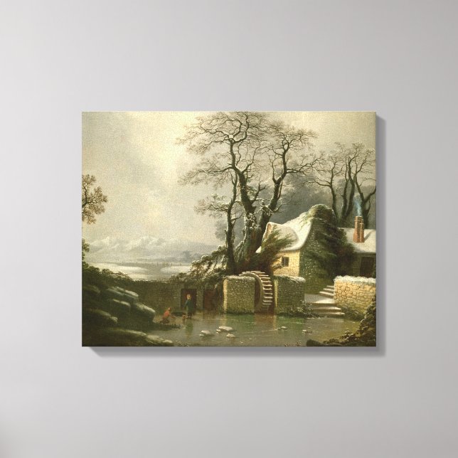 Das Frostmehlrennen Leinwanddruck (Vorderseite)