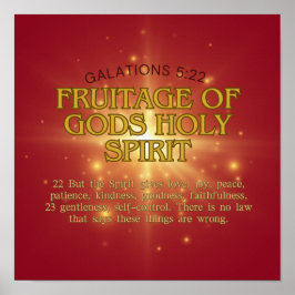 DAS FRÜCHTE OG GIBT Heiligen Geist Poster
