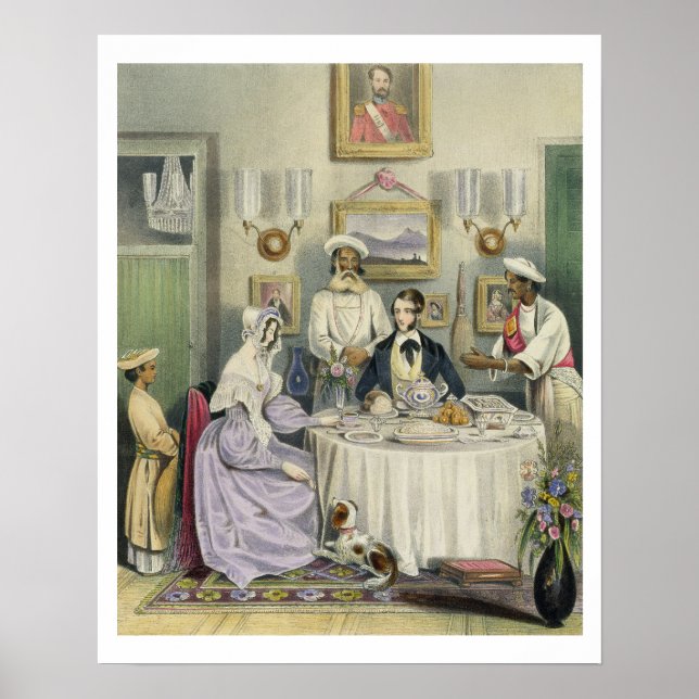 Das Frühstück, Teller 3 von "Anglo Amerikanischen  Poster (Vorne)