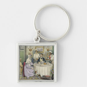 Das Frühstück, überziehen 3 "vom Schlüsselanhänger