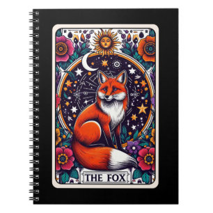 Das Fuchsgeist-Tarotkarten-Notizbuch Notizblock