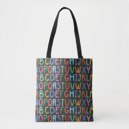 Das Fun School Alphabet drucken auf der ganzen Tas Tasche