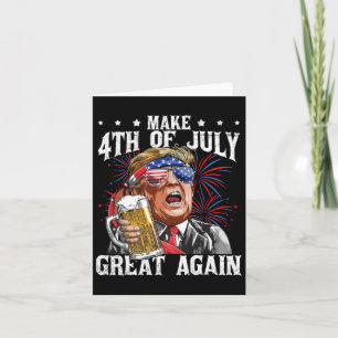 Das Funny Drinking Bierteam macht 4. Juli Großes J Karte