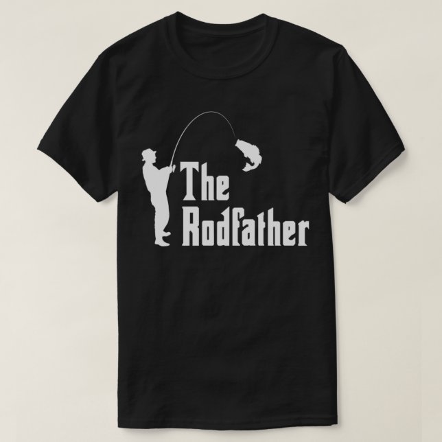 Das Funny Fishing-Geschenk von RodFather T-Shirt (Design vorne)