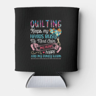 Das Funny Quilting Quilting Behalte mir die Hände Dosenkühler