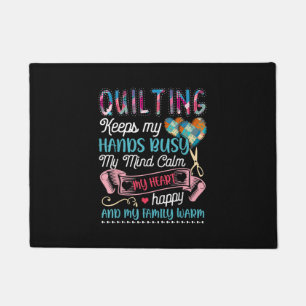 Das Funny Quilting Quilting Behalte mir die Hände Fußmatte