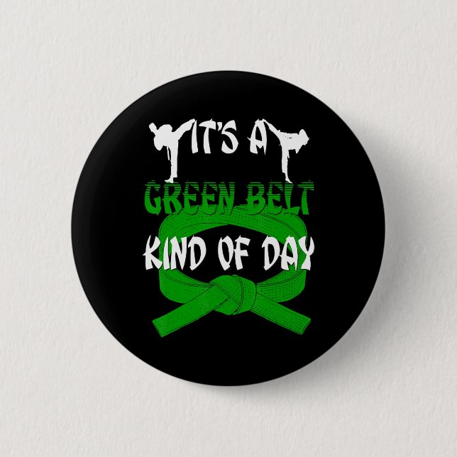 Das Funny Taekwondo Shirt Karate Button (Vorderseite)