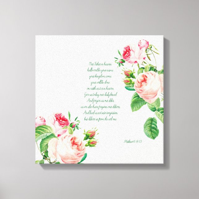 Das Fürstengebet Leinwanddruck (Vorderseite)