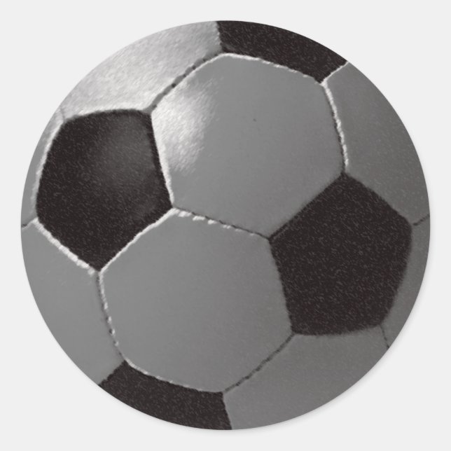 Das Fußballspiel Runder Aufkleber (Vorderseite)