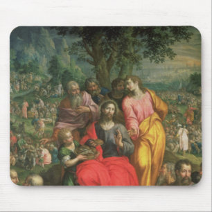 Das Füttern der fünf tausend, c.1590 Mousepad