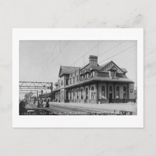 Das G.T.R. Bahnhofsgebäude - Louis Pesha Postkarte