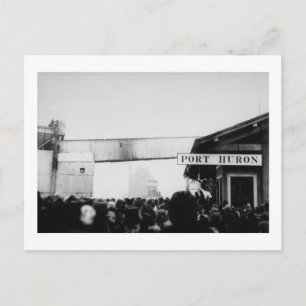 Das G.T.R. Bahnhofsgebäude - Louis Pesha Postkarte