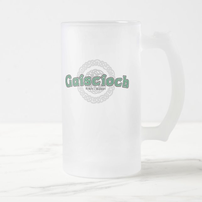 Das Gaiscioch Koffein, das Einheit hält Mattglas Bierglas (Rechts)