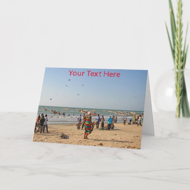 Das Gambia Karte (Vorderseite)