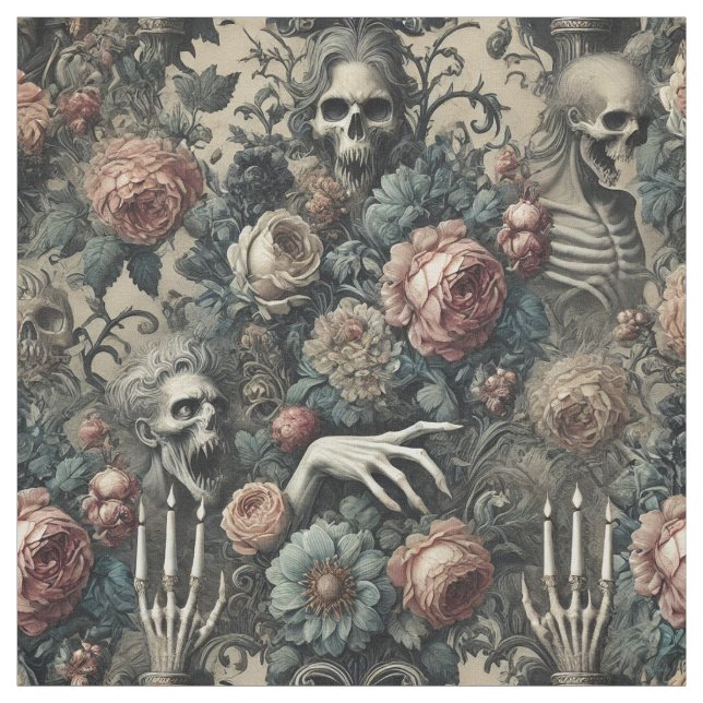 Das Gambit von Ghoul - Gothic Statement Tile Stoff (Muster)