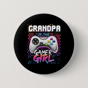 Das Gamer Girl Matching Video Game Birthday Gif Button