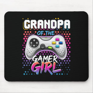 Das Gamer Girl Matching Video Game Birthday Gif Mousepad