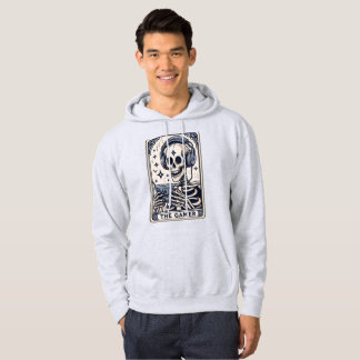 Das Gamer-Skelett-Tarotkarten-Shirt Hoodie