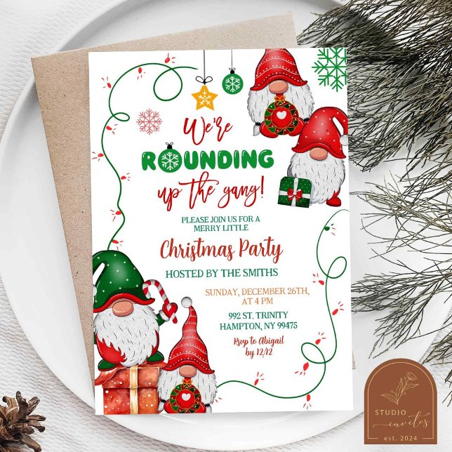 Das Gang-Gnome-Weihnachtsfest-Party Einladung (Von Creator hochgeladen)