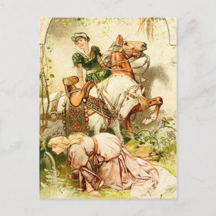 Das Gänsemädchen Postkarte