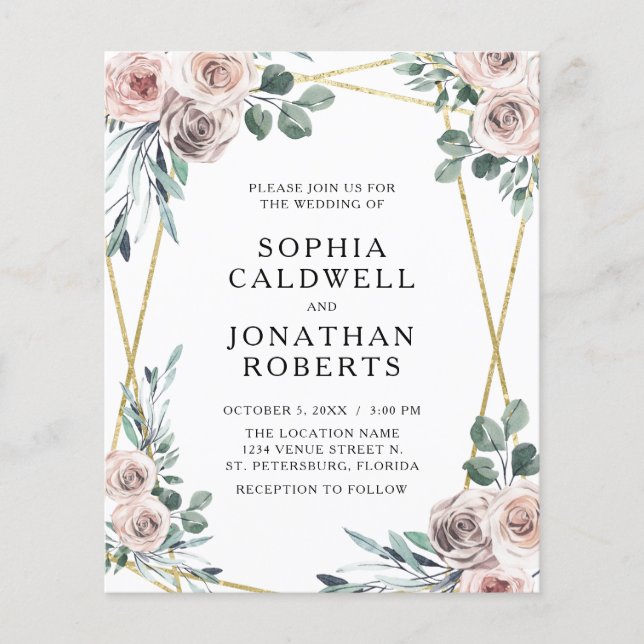 Das ganze Budget in einer Rose (Vorderseite)