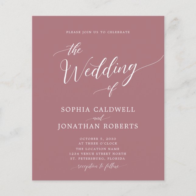 Das ganze Budget in einer Rose (Vorderseite)