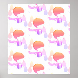 Das ganze Gefühl - in Regenbogen weinen Poster