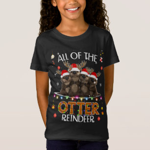 Das ganze Otter Rentier Weihnachtsfest Niedlich T-Shirt