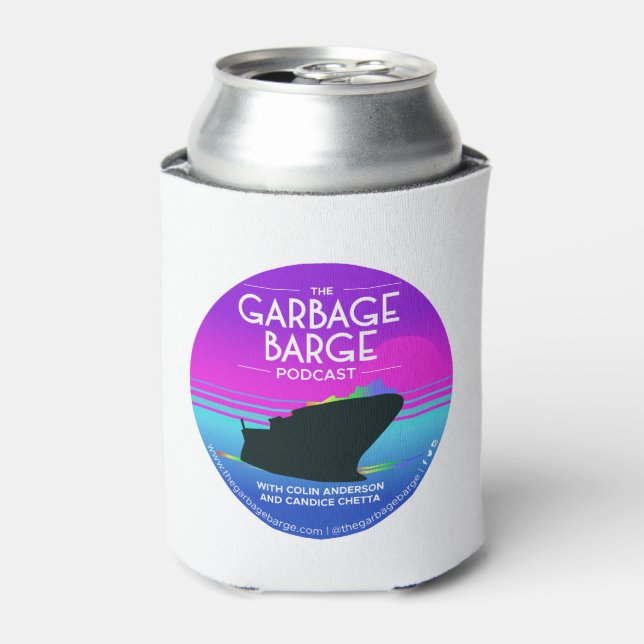 Das Garbage Barge Podcast Logo Beer/Can Cosy! Dosenkühler (Kanne Vorderseite)