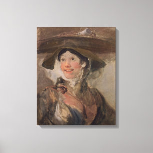 Das Garnele-Mädchen, c.1745 Leinwanddruck