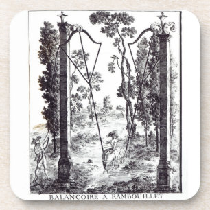 Das Garten-Schwingen in Rambouillet, von Getränkeuntersetzer