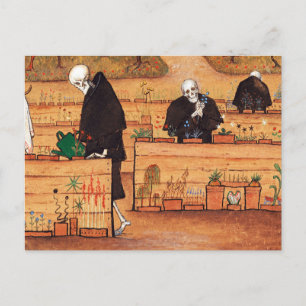 Das Gartenbild von Hugo Simberg Postkarte