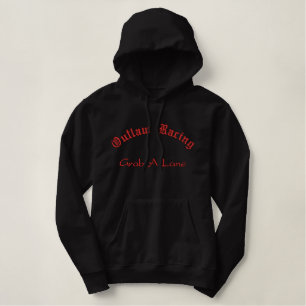 Das geächtete Laufen, ergreifen einen Weg Bestickter Hoodie