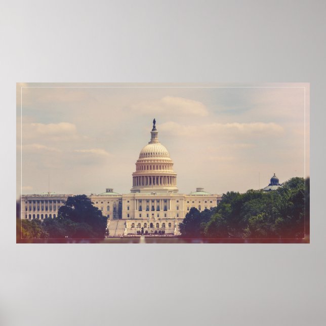Das Gebäude der US-Hauptstadt Poster (Vorne)