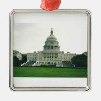 Das Gebäude der US-Hauptstadt Silbernes Ornament
