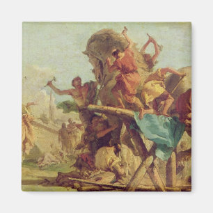 Das Gebäude des Trojan Horse, c.1760 Magnet