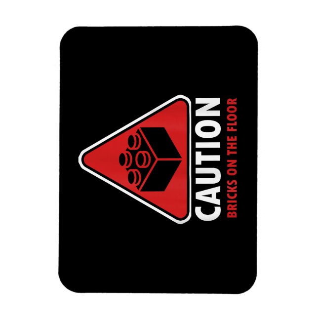 Das Gebäude "Funny Warning Caution" blockiert Stei Magnet (Vertikal)