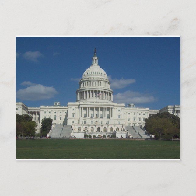 Das Gebäude Hauptstadt Postkarte (Vorderseite)