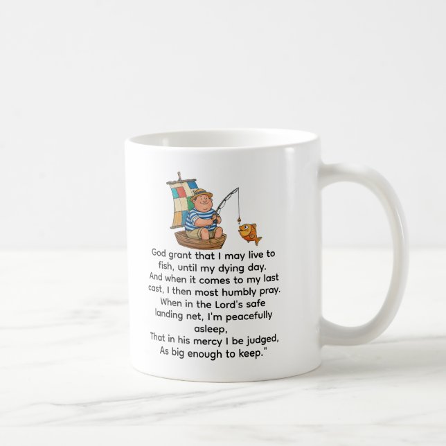 Das Gebet des Fischers Kaffeetasse (Rechts)