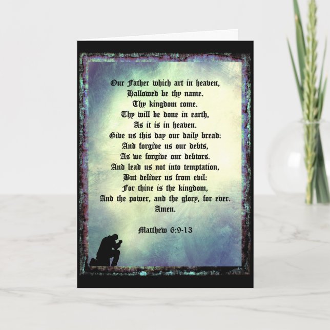 Das Gebet des Herrn Karte (Vorderseite)