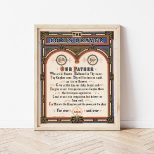 Das Gebet des Herrn   Louis Prang & Co. Poster