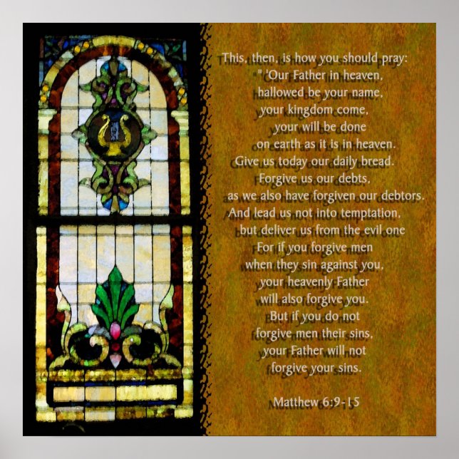 Das Gebet des Herrn Poster (Vorne)