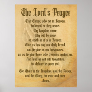 Das Gebet des Herrn (traditionell) Poster