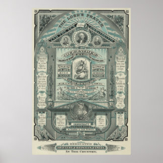 Das Gebet des Herrn und die zehn Gebote [1882] Poster