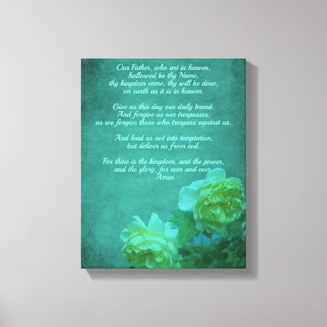 Das Gebet des Herrn unser Vater Leinwanddruck (Vorderseite)