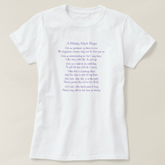 Das Gebet einer MilitärEhefrau, geben mir Größe T-Shirt