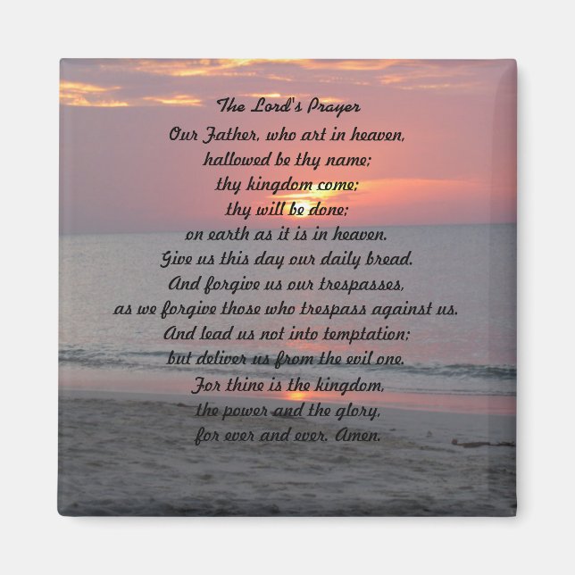 Das Gebet-Magnet des Herrn Magnet (Vorne)